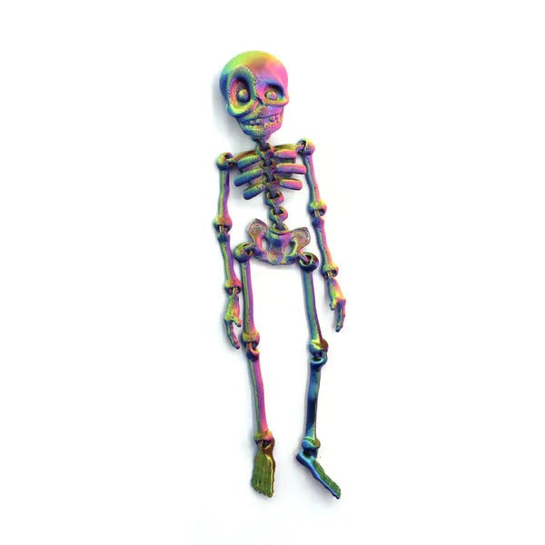 Spooky Skeleton Refrigerator Magnet for Halloween Decor