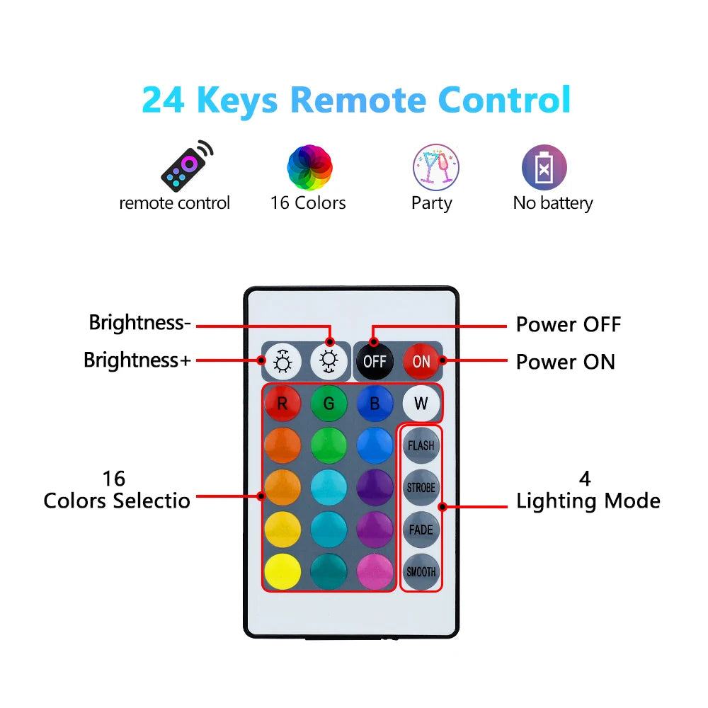 Smart Remote Control RGB LED Mood Light Bulb