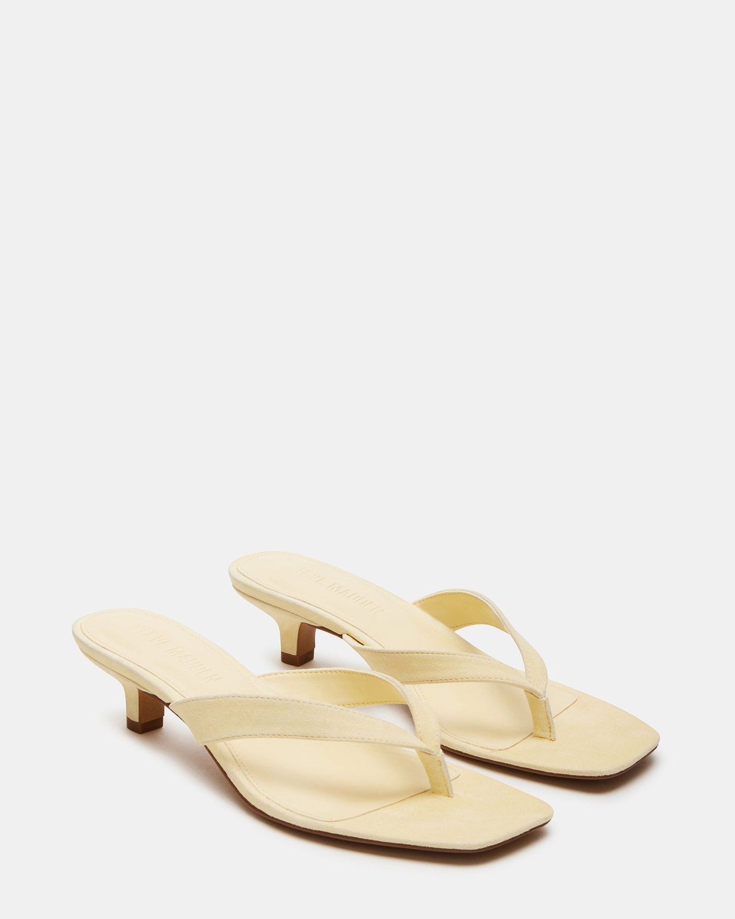 Suede Heels with Square Toe