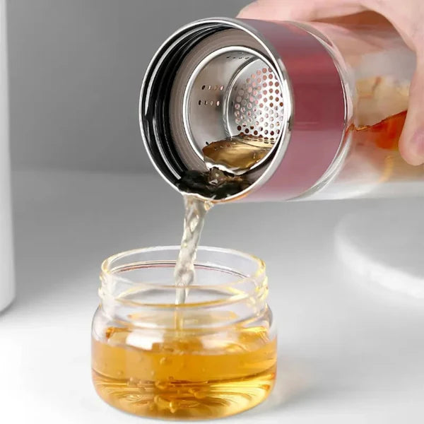 Infusea™™ – Elegant Glass Tea Maker for Perfect Brews