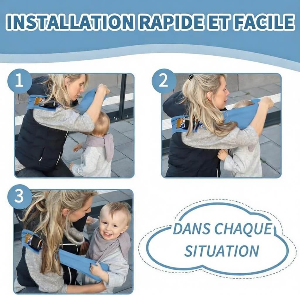 CuddleFlex - Effortless Hands-Free Baby Carrying Comfort & Security