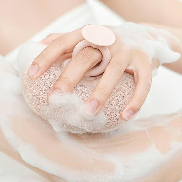 Soft Sunflower Suction Bath Ball for Gentle Cleansing