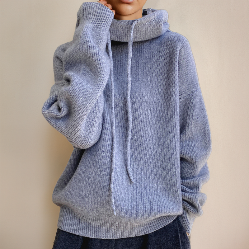 Cozy Knit Hoodie Sweater for Casual Comfort