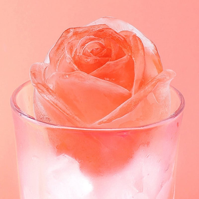FrostBloom™ - Rose-Shaped Ice Cube Mold