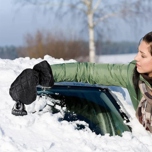 FrostGuard™ Waterproof Ice Scraper with Glove & Scratch-Resistant Shovel