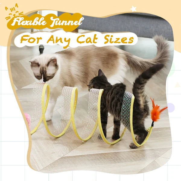 Interactive Cat Tunnel Toy for Playful Hunting and Exercise