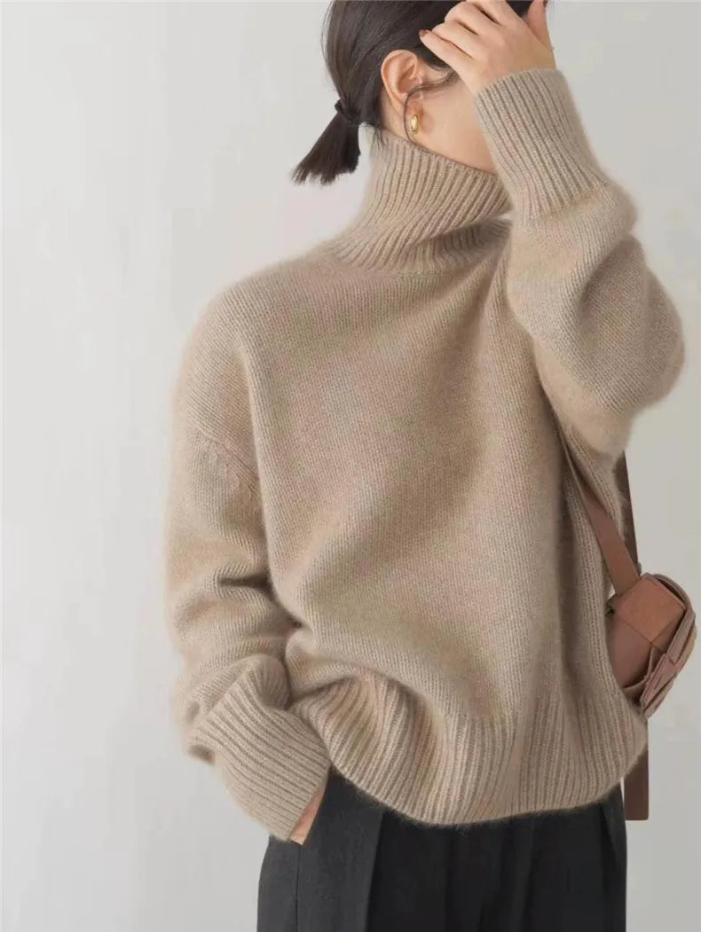 Cozy Soft Knit Turtleneck Sweater
