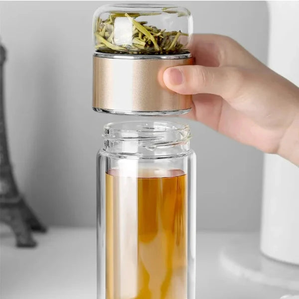 Infusea™™ – Elegant Glass Tea Maker for Perfect Brews