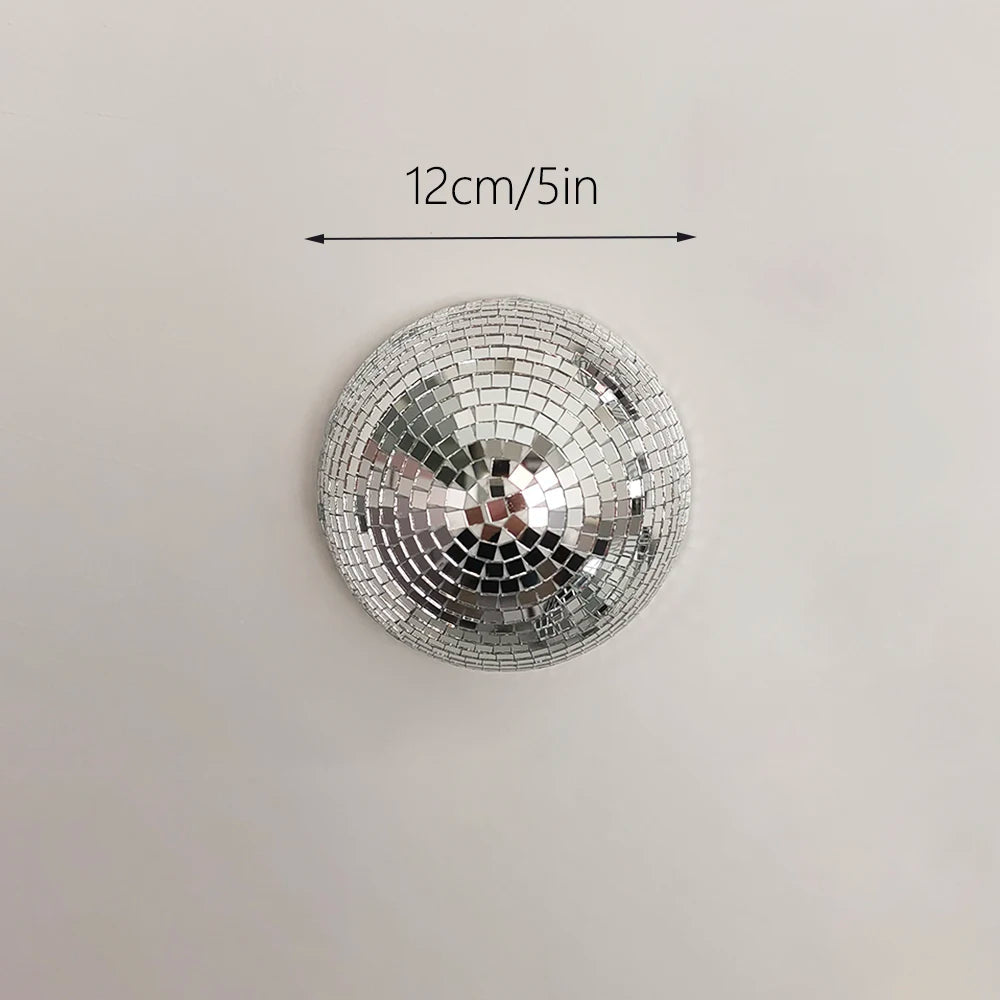Retro Disco Ball Mirror Wall Decor for Party Vibes