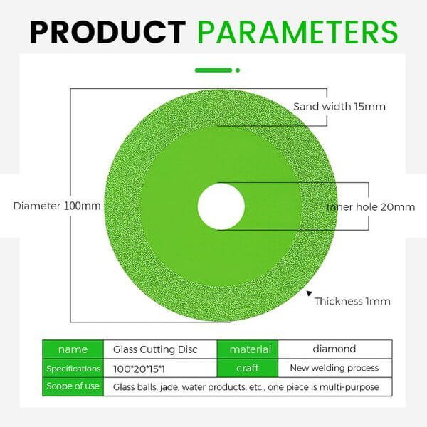 ClearCut™ - Glass Cutting Disc for Precision Crafting