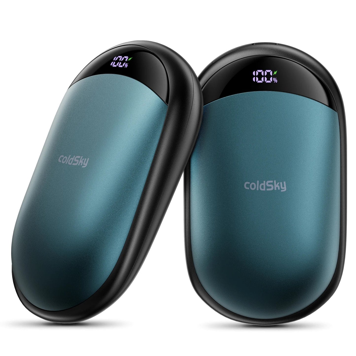 coldSky™ 2-in-1 Rechargeable Magnetic Hand Warmers with Digital Display