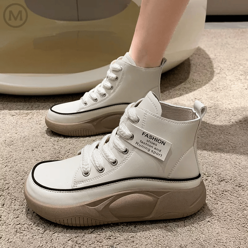 Women's High-Top Chunky Sole Martin Boots