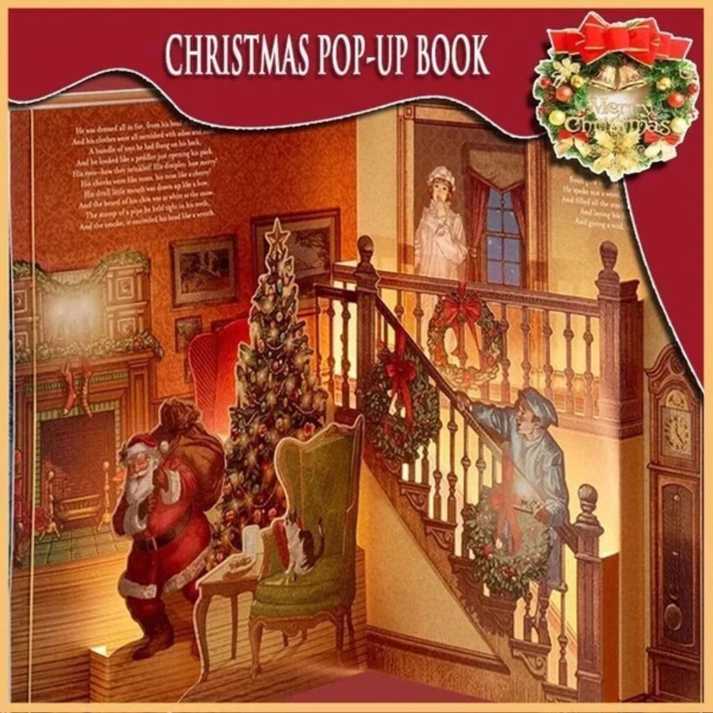 WonderTale™ - Whimsical Christmas Eve Pop-Up Book with Lights & Sound