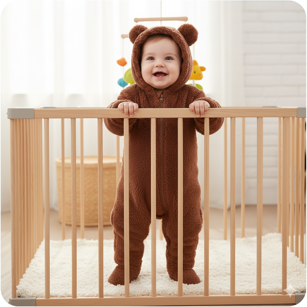 Lunoa™ - Baby Hooded Bear Ear Fluffy Romper