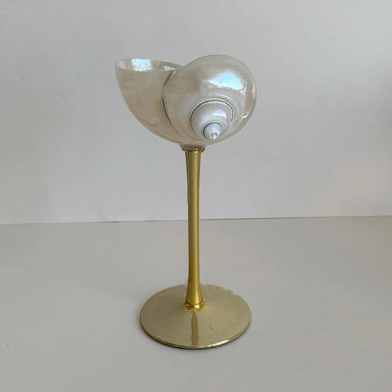Elegant Ocean-Inspired Cocktail Glass