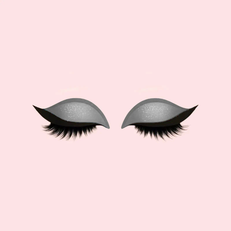 3-in-1 Eyeshadow, Eyeliner, and Eyelash Sticker Set for Instant Glam