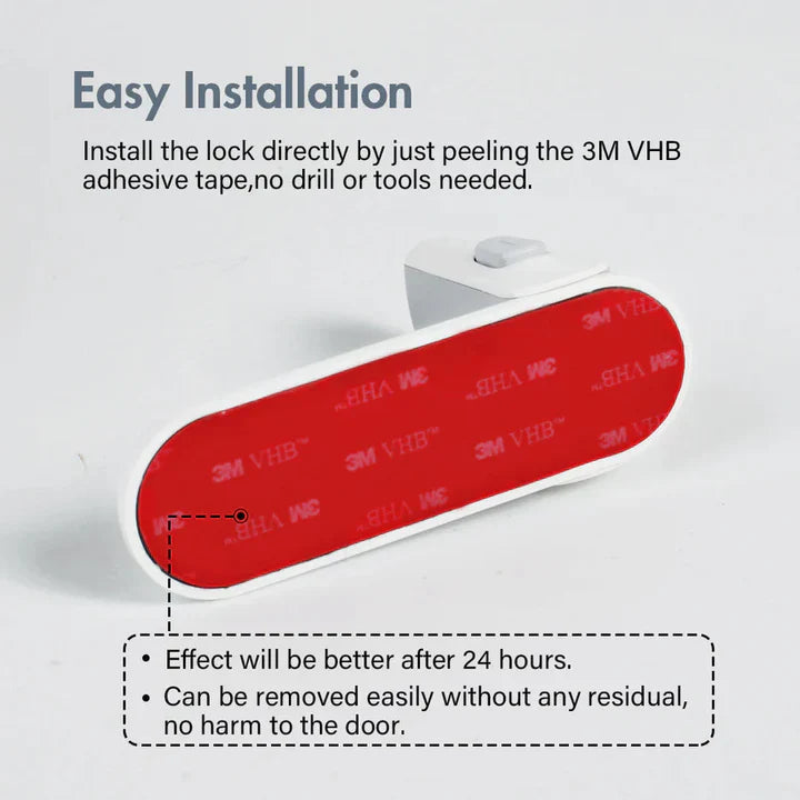 GuardLatch™ - Child-Safe Door Protector for Home Safety