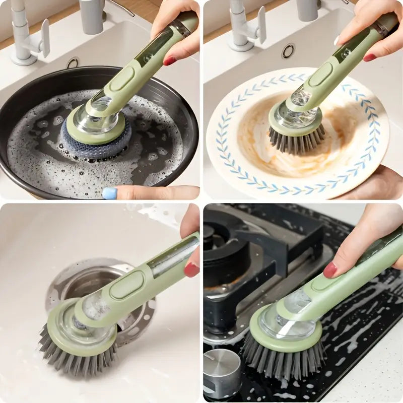 Eco-Friendly Natural Fiber Dish Brush for Kitchen Cleaning