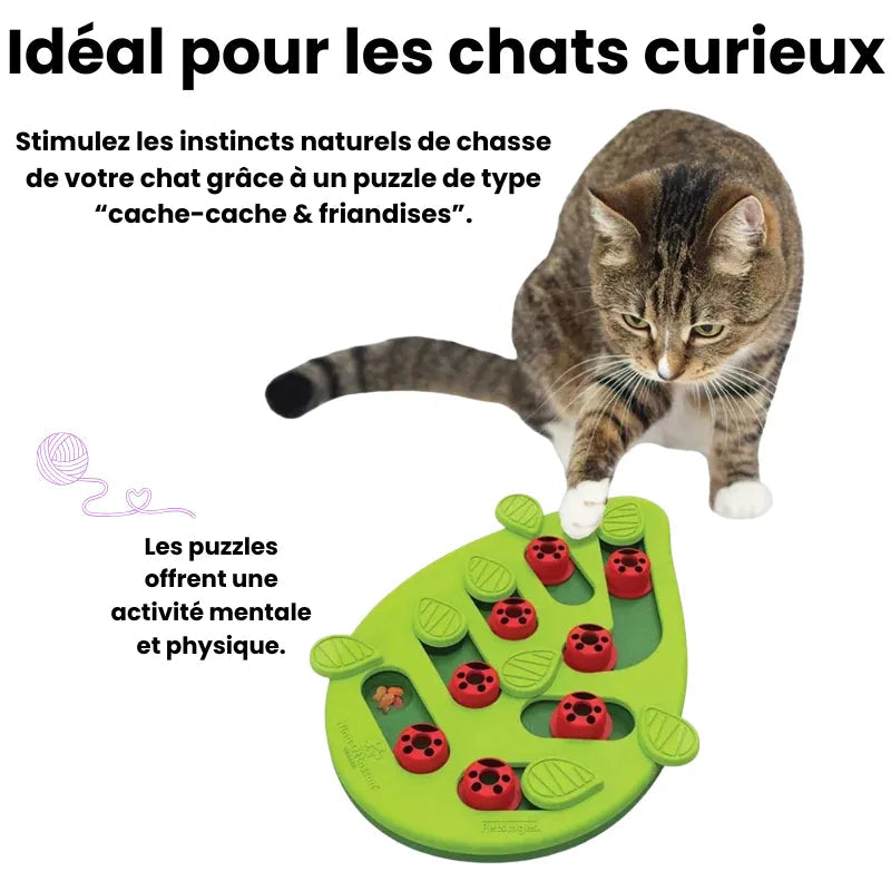 PurrPlay™ - Interactive Puzzle Cat Bowl for Engaging Mealtime