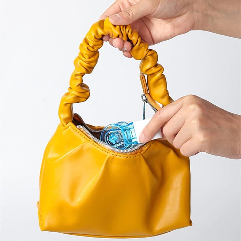 Compact Portable Pill Remover and Storage Box for On-the-Go Health