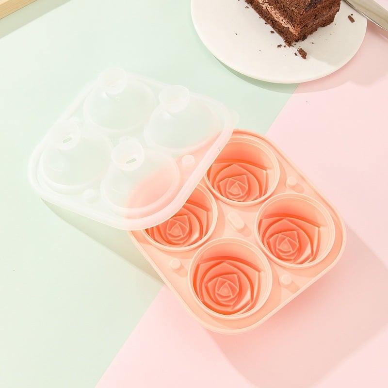 FrostBloom™ - Rose-Shaped Ice Cube Mold