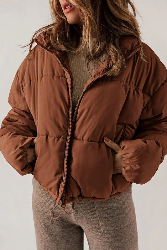 Cozy Insulated Zipper Jacket for Winter Warmth
