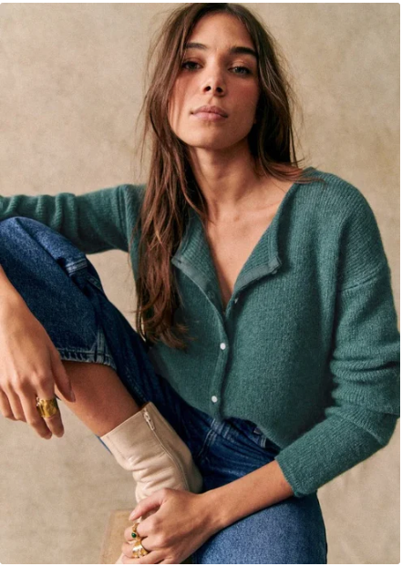 Cozy V-Neck Button-Up Women's Cardigan