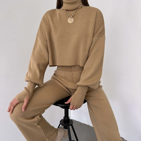 Eaksone™ - Cozy Turtleneck Knit Gloves Set