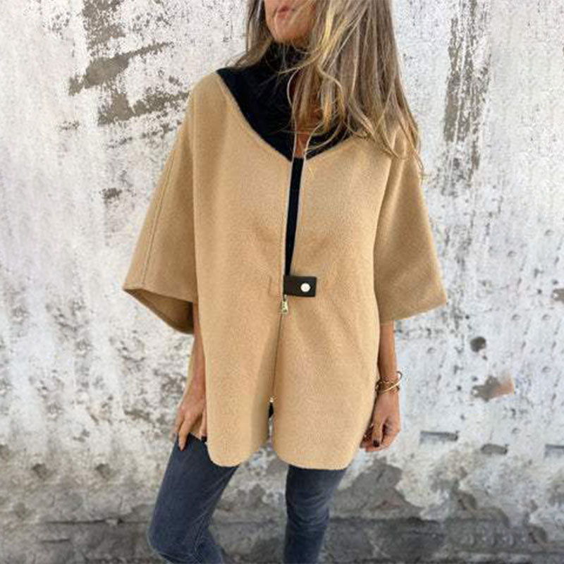 Chic Bicolor Long Jacket for Elegant Layers