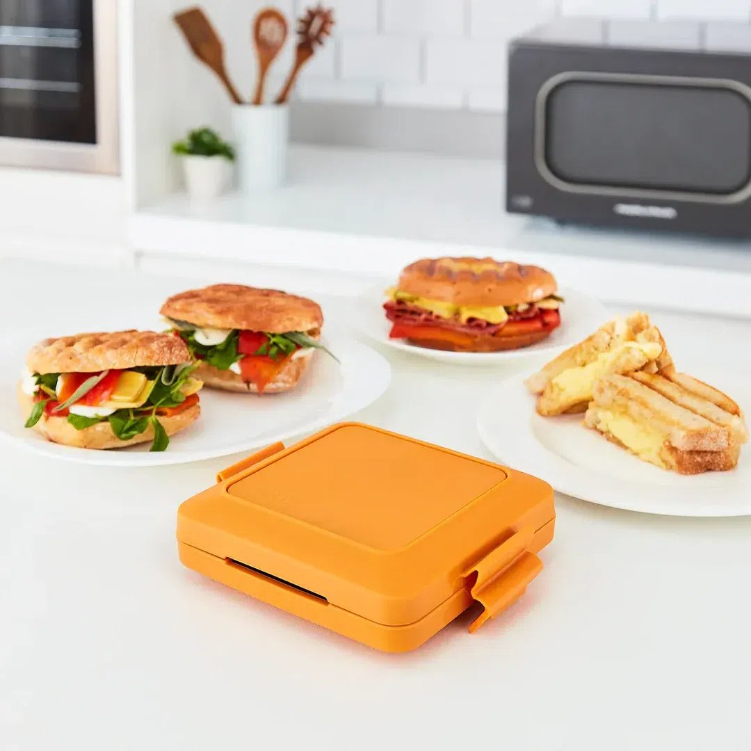 Compact Microwave Toastie Sandwich Maker for Quick Snacks