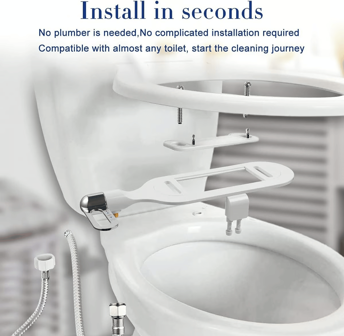 AquaFlow™ - Smart Toilet Flusher with Temperature Control