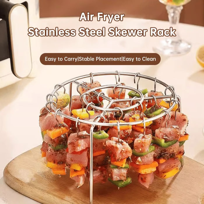 Vertical Air Fryer Barbecue Kebab Grill Rack