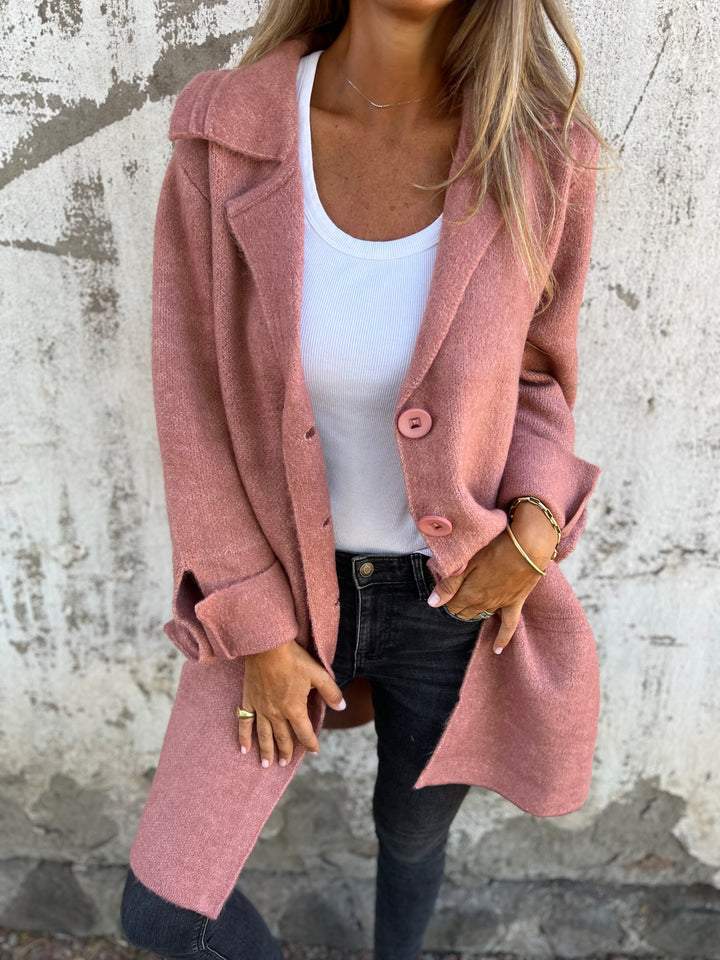 Casual Chic Lapel Cardigan with Pockets