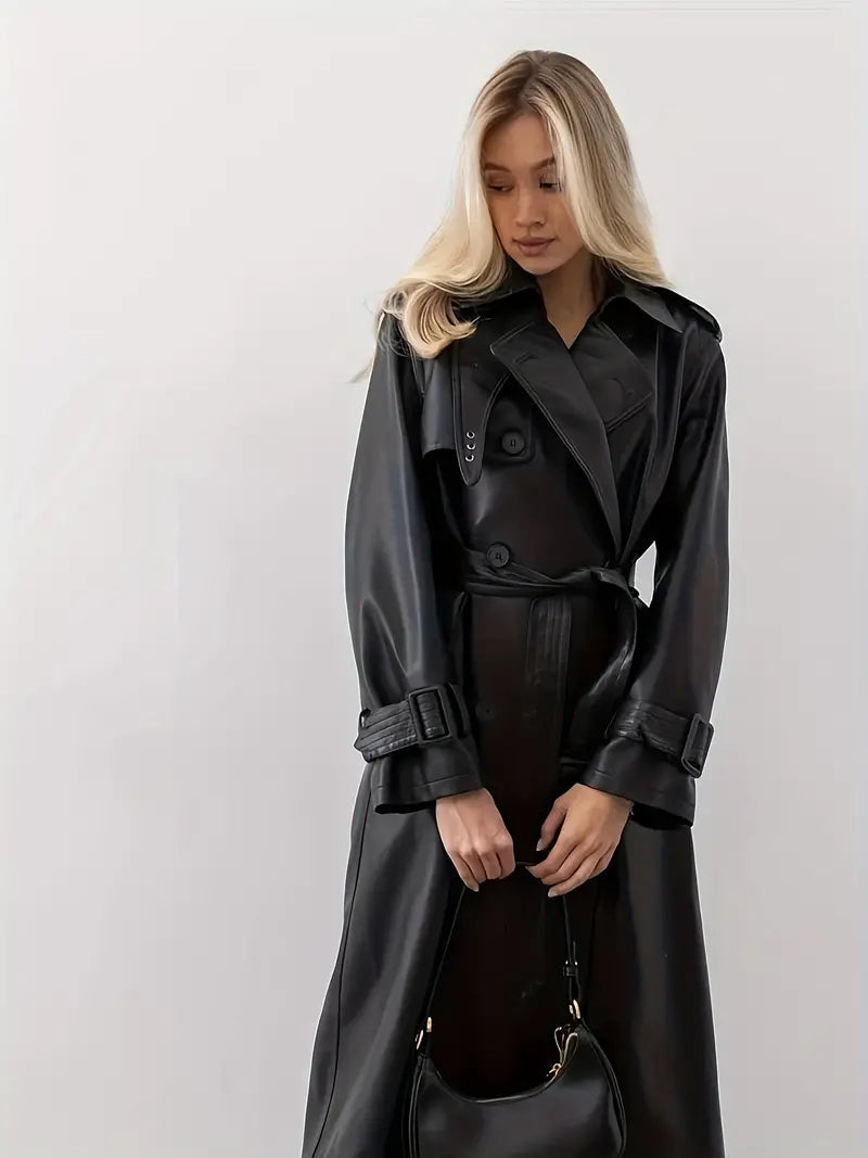 Leather Trench Coat
