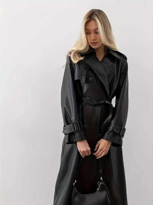 Leather Trench Coat