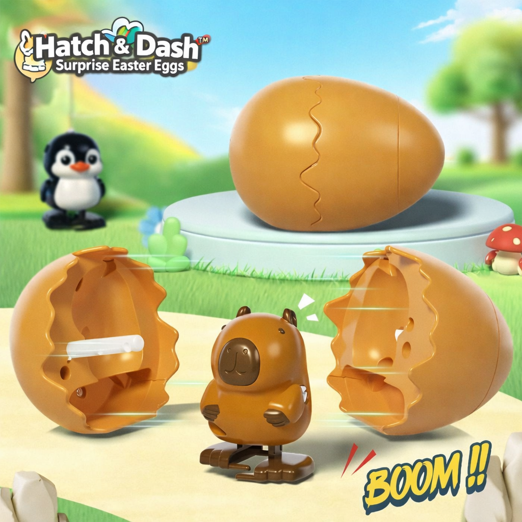 HatchWhirl - Endless Easter Fun with Magical Wind-Up Animal Races