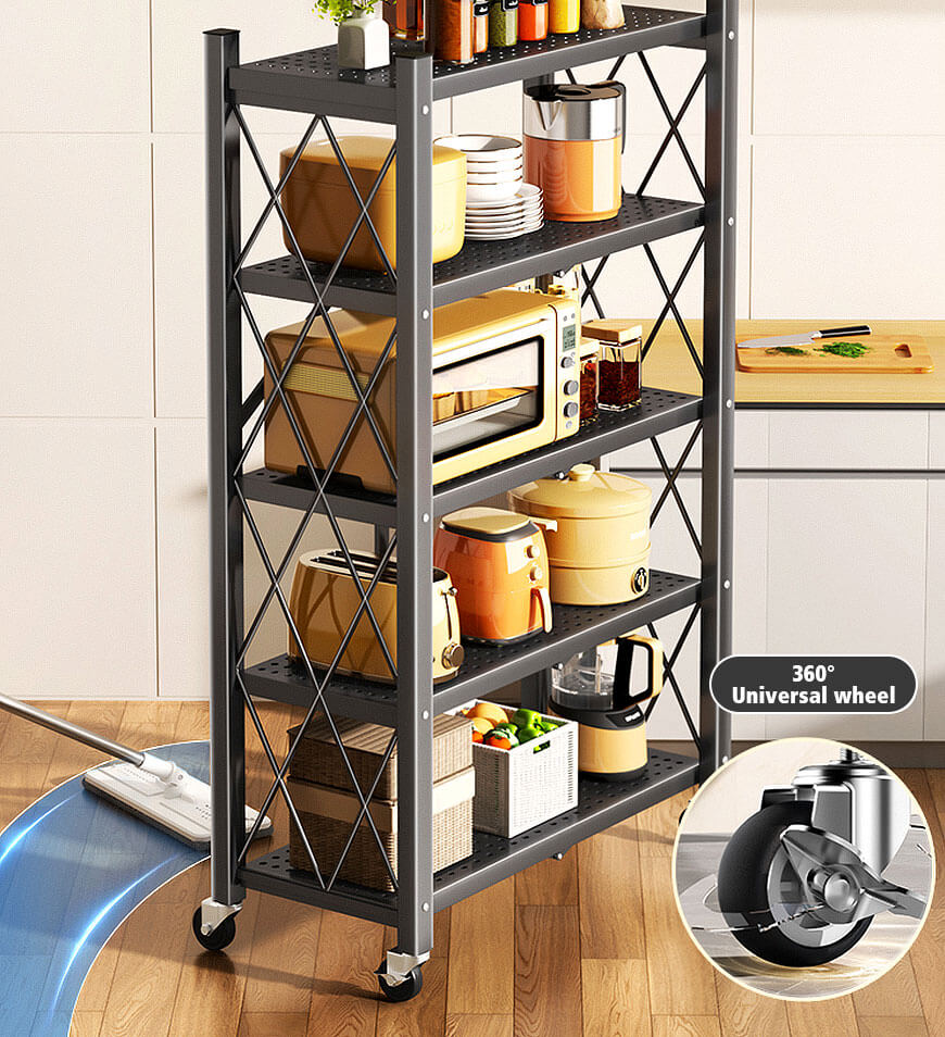 Joybos™ - Heavy Duty Foldable Metal Organizer Shelves with Wheels