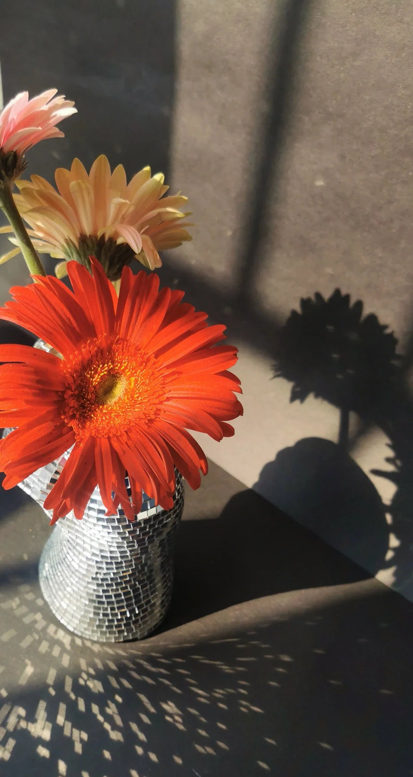 Retro Disco Ball Glass Vase