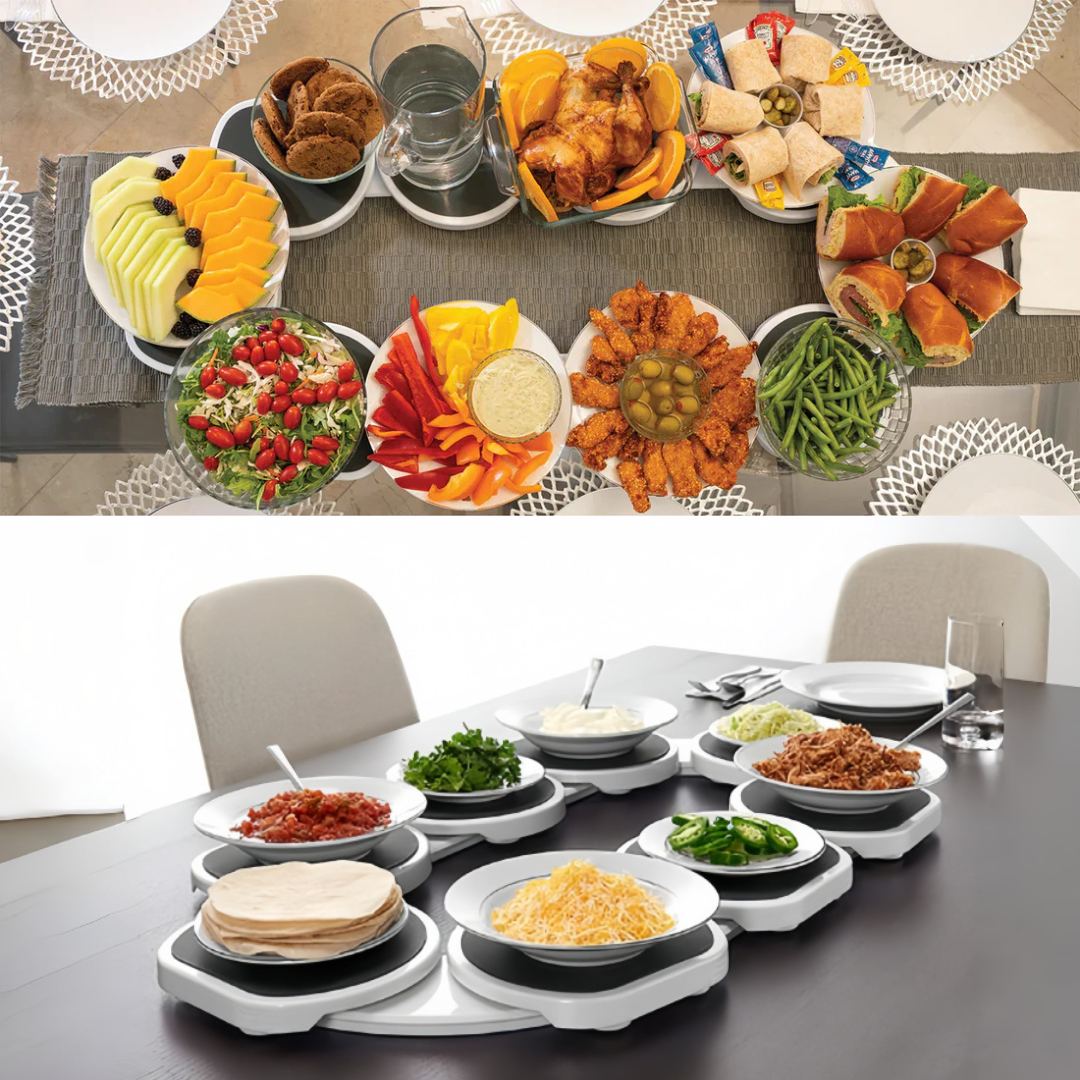 Rotating Lazy Susan Serving Tray for Effortless Dining and Entertaining