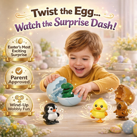 HatchWhirl - Endless Easter Fun with Magical Wind-Up Animal Races