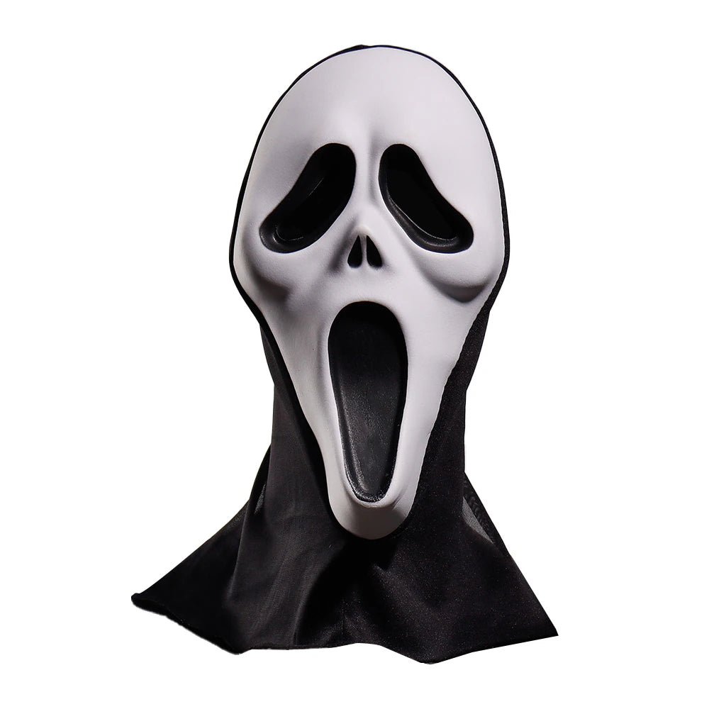 Iconic Ghost Face Horror Mask for Halloween Costume