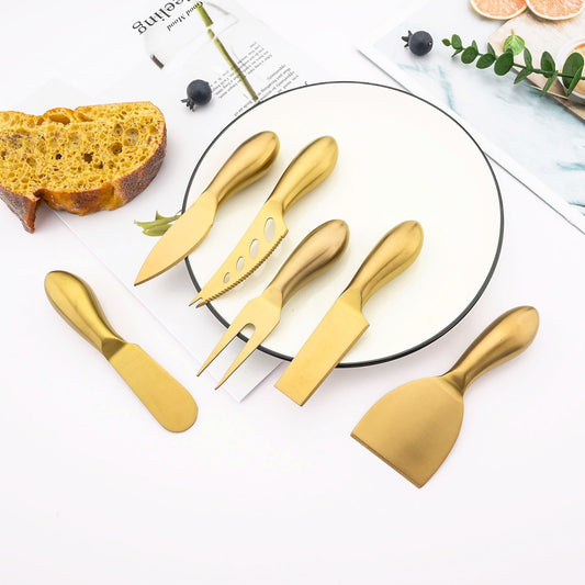 Elegant Stainless Steel Cheese Knife Set for Entertaining