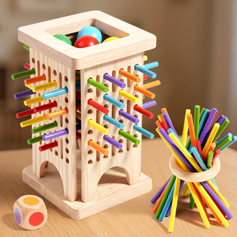 Milo's Magic Tower – Three-in-One Wooden Game Set