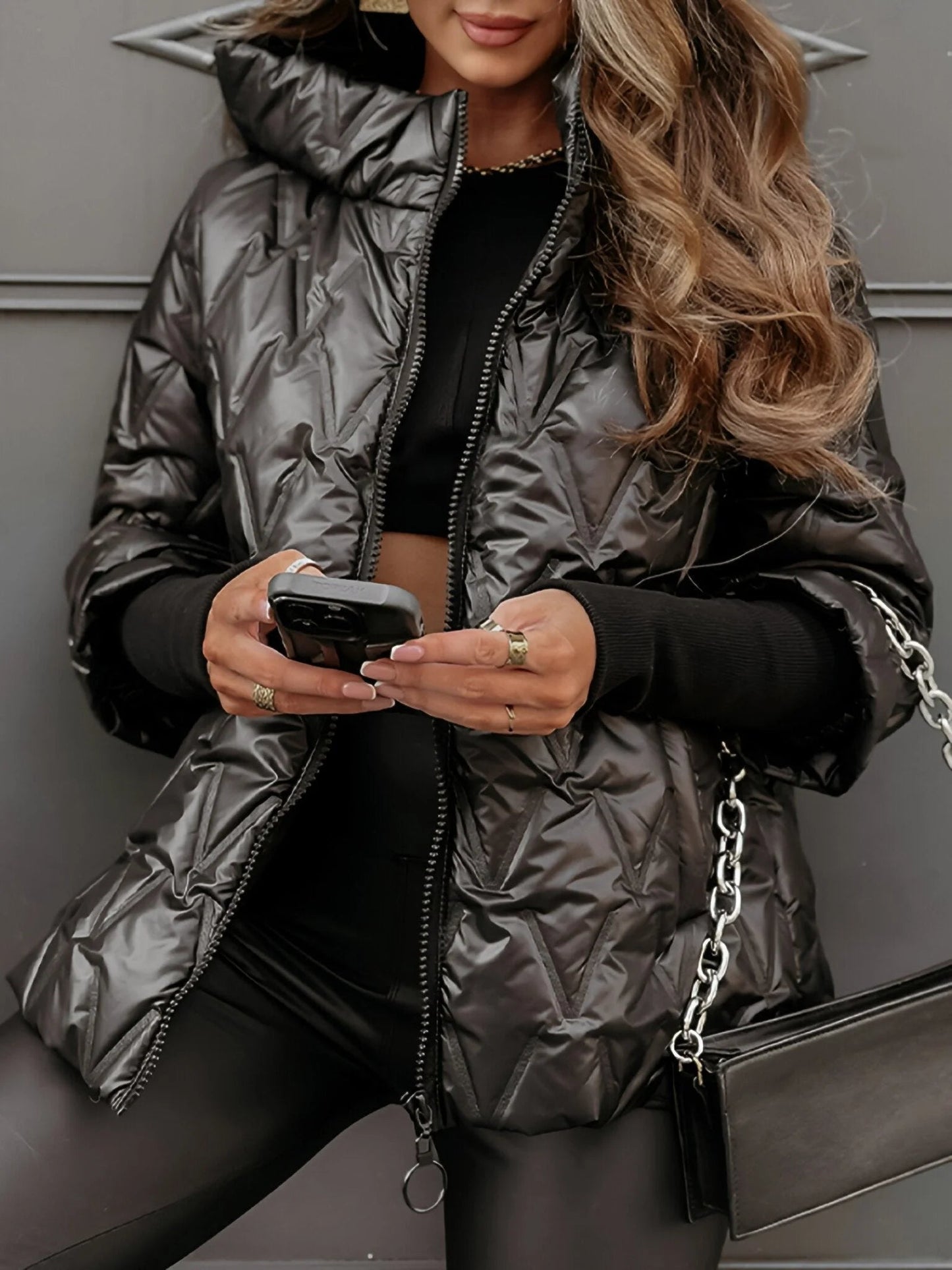 Cozy Patchwork Cotton Jacket for Layered Casual Style