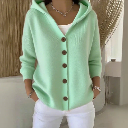 Cozy Women's Cotton Long Sleeve Cardigan