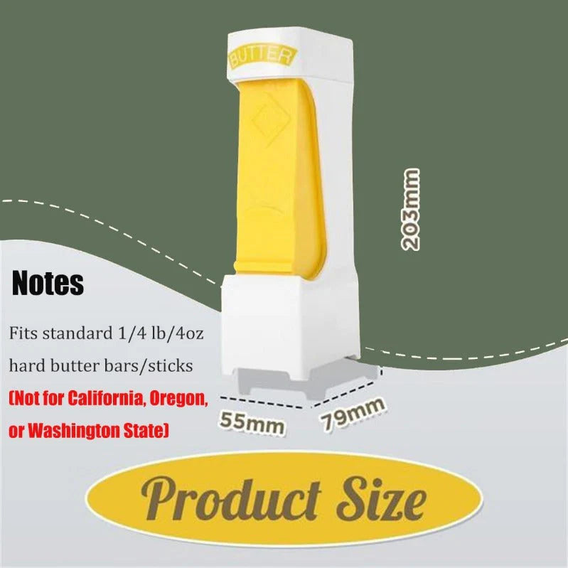 ButterSwift™ - Stainless Steel Butter Cutter & Dispenser for Kitchen