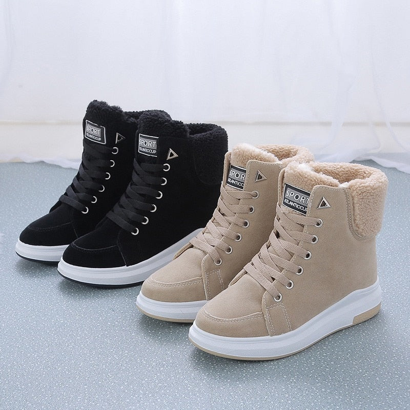 Cozy Fur-Lined Winter Snow Boots for Women