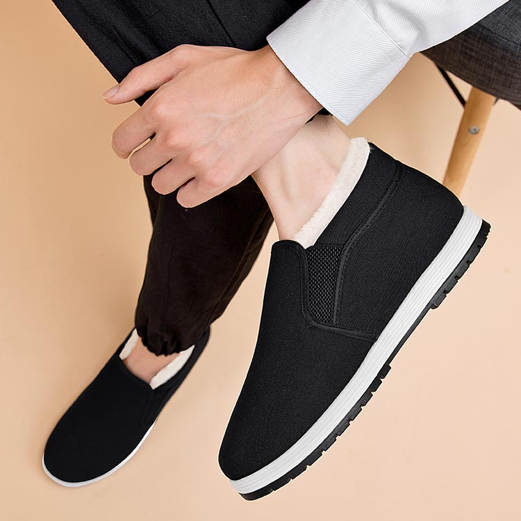 Henry - Cozy Cotton Slip-On Shoes for Men