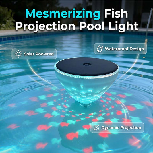 AquaGlow - Solar-Powered Pool Light That Dazzles All Night Long