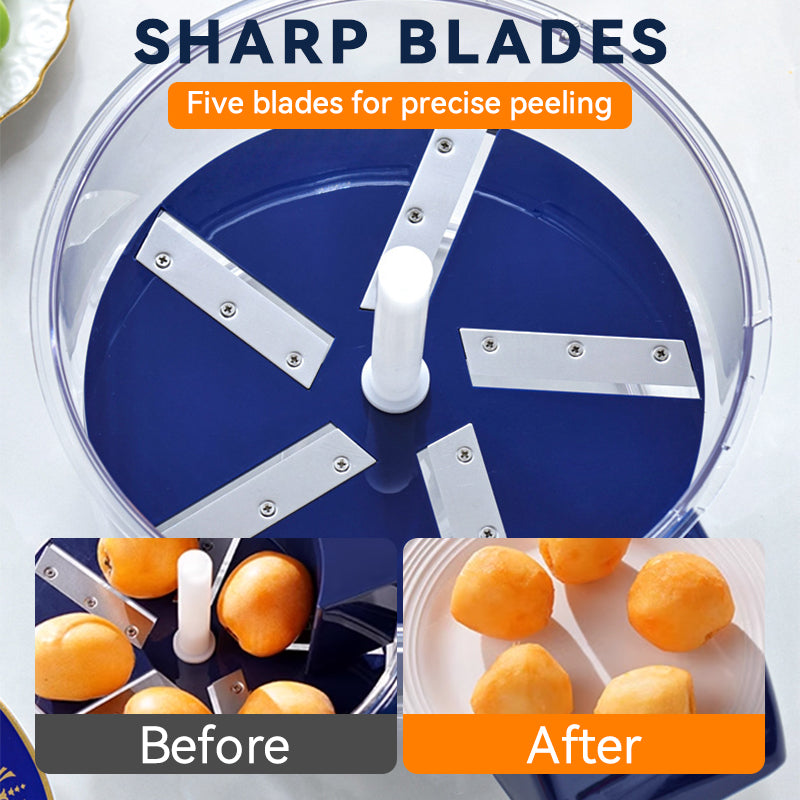 FreshEase™ - Transparent Electric Fruit & Vegetable Peeler